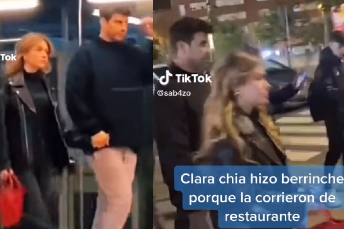 Clara Chía y Gerard Piqué habrían sido sacados de un restaurante por petición del dueño, que sería fan de Shakira
