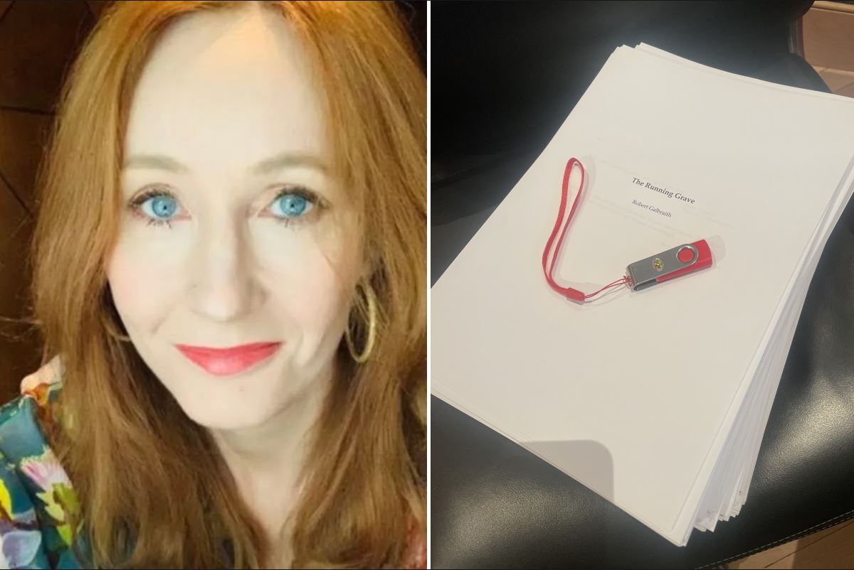 Foto: Twitter: @J. K. Rowling | J. K. Rowling finaliza su nuevo libro, The Running Grave.