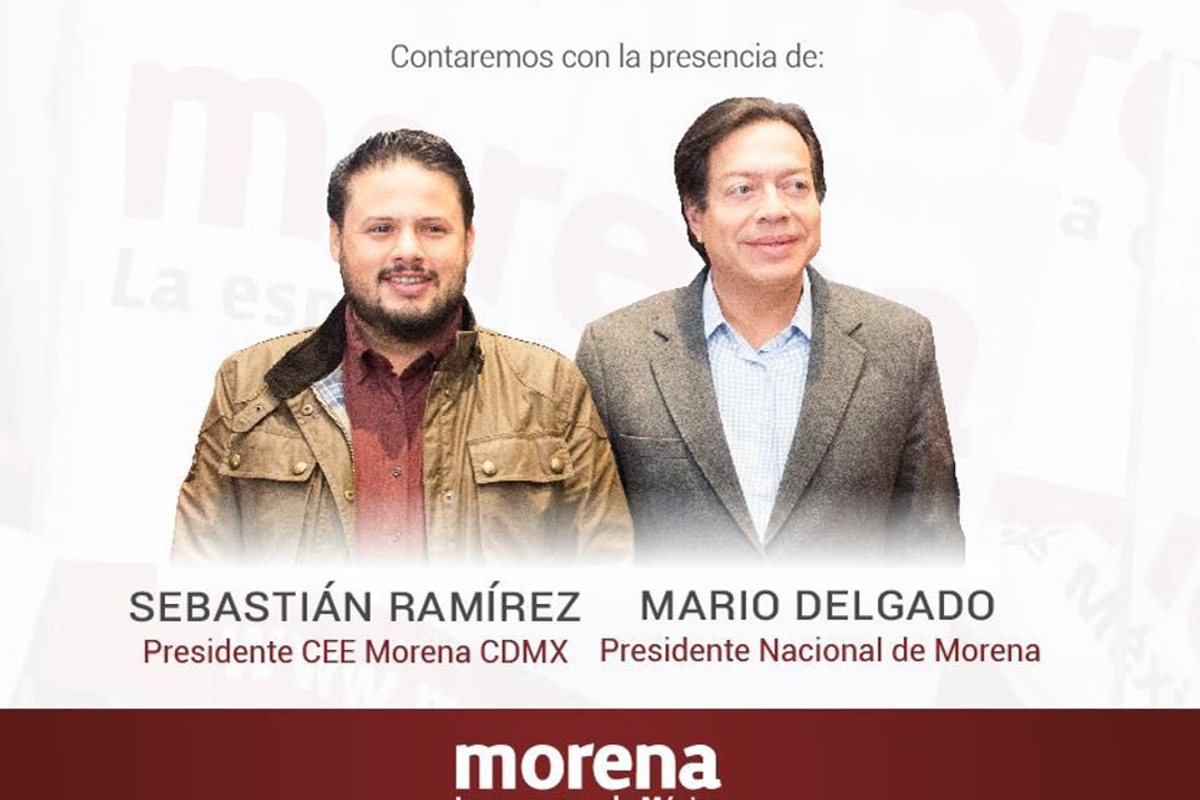 Dirigentes de Morena anuncian gira por la capital.