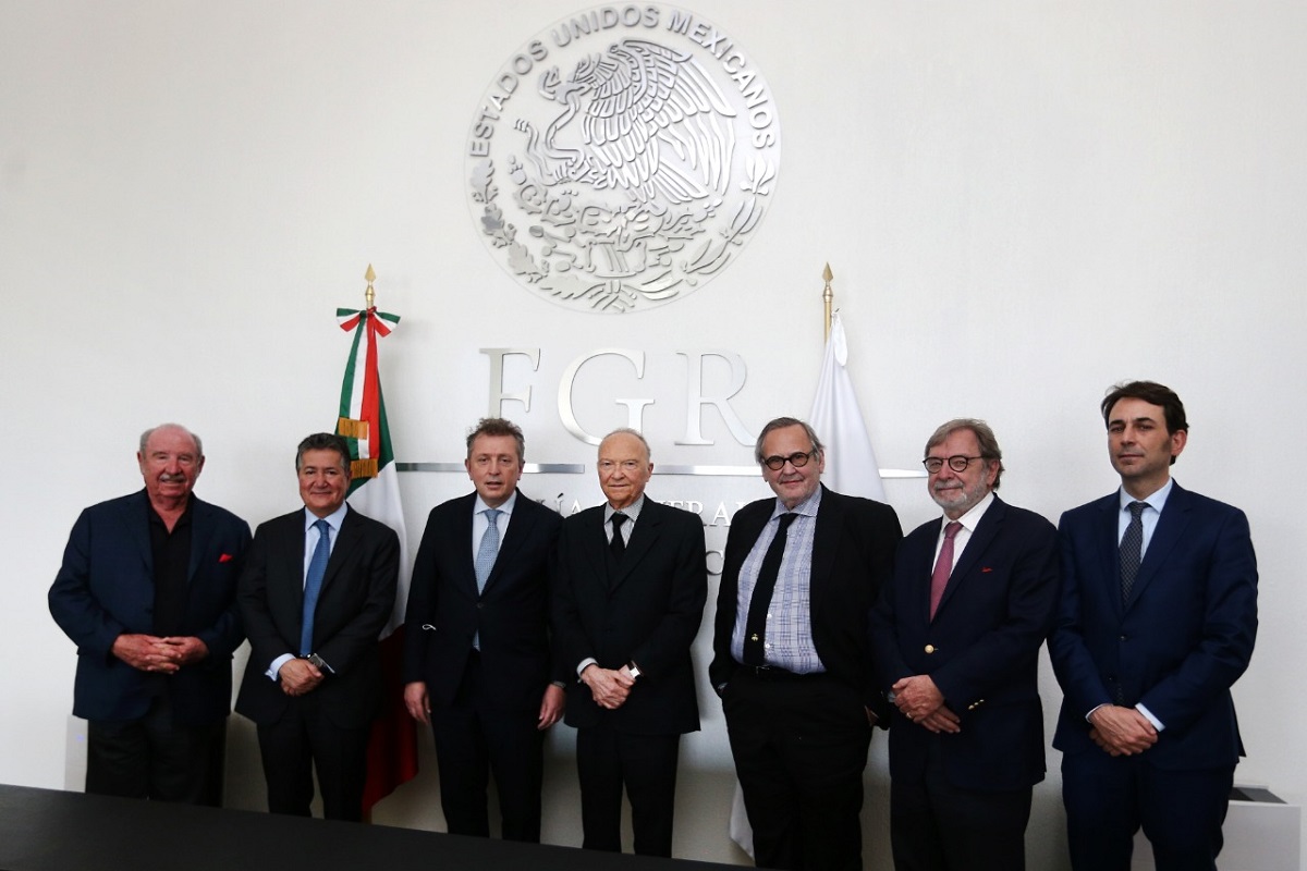 El Fiscal, Alejandro Gertz Manero se reunió con el nuevo presidente de la Barra Mexicana de Abogados.