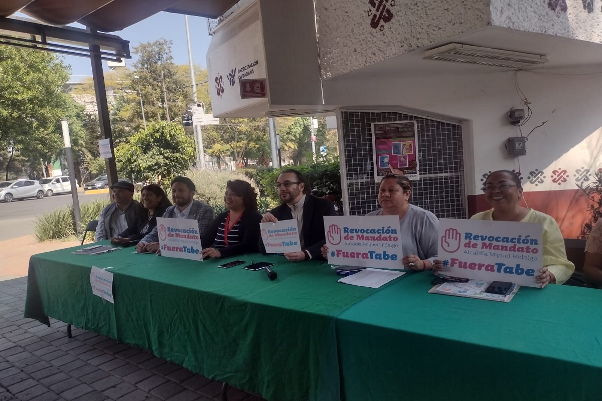 Las Comisiones de Participación Comunitaria de la Alcaldía Miguel Hidalgo impulsan la revocación del mandato del Alcalde Mauricio Tabe