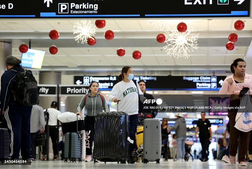 Foto: AFP | Las llegadas y salidas se detuvieron en tres aeropuertos de los Estados Unidos.