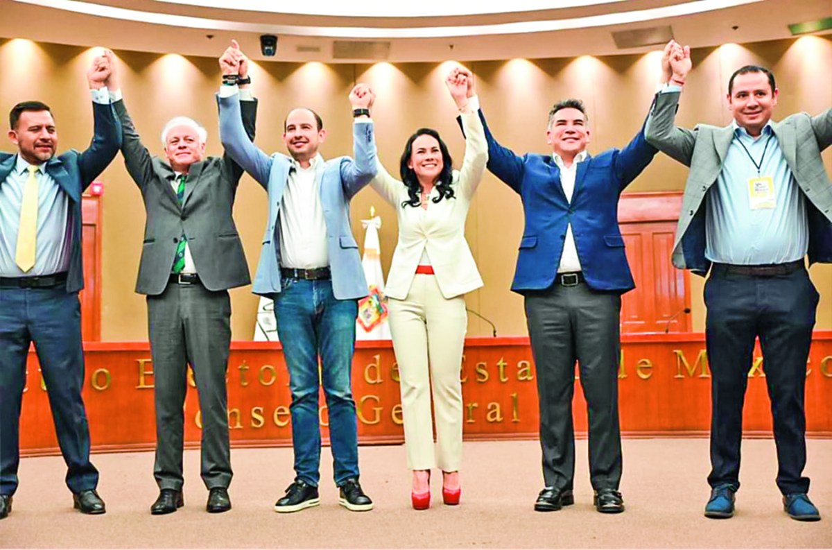 La alianza Va por el Estado de México presentó la solicitud de registro de Alejandra del Moral Vela como su candidata