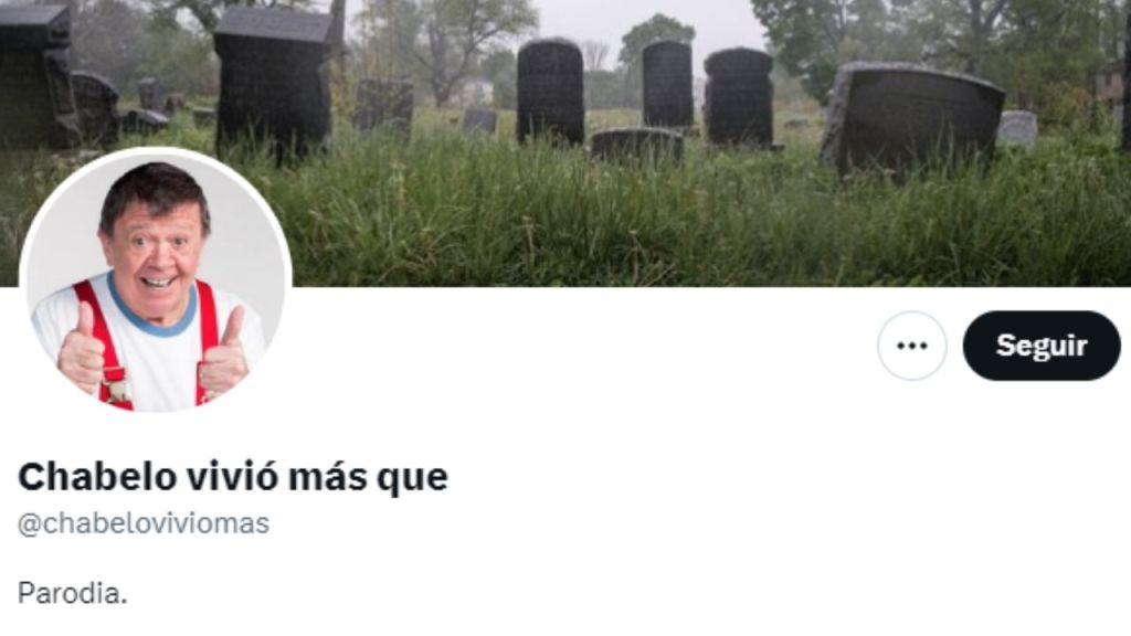 Foto:Captura de pantalla|“Chabelo vivió más que” La cuenta de Twitter que termina con la muerte del actor