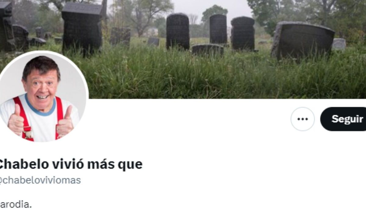 Foto:Captura de pantalla|“Chabelo vivió más que” La cuenta de Twitter que termina con la muerte del actor