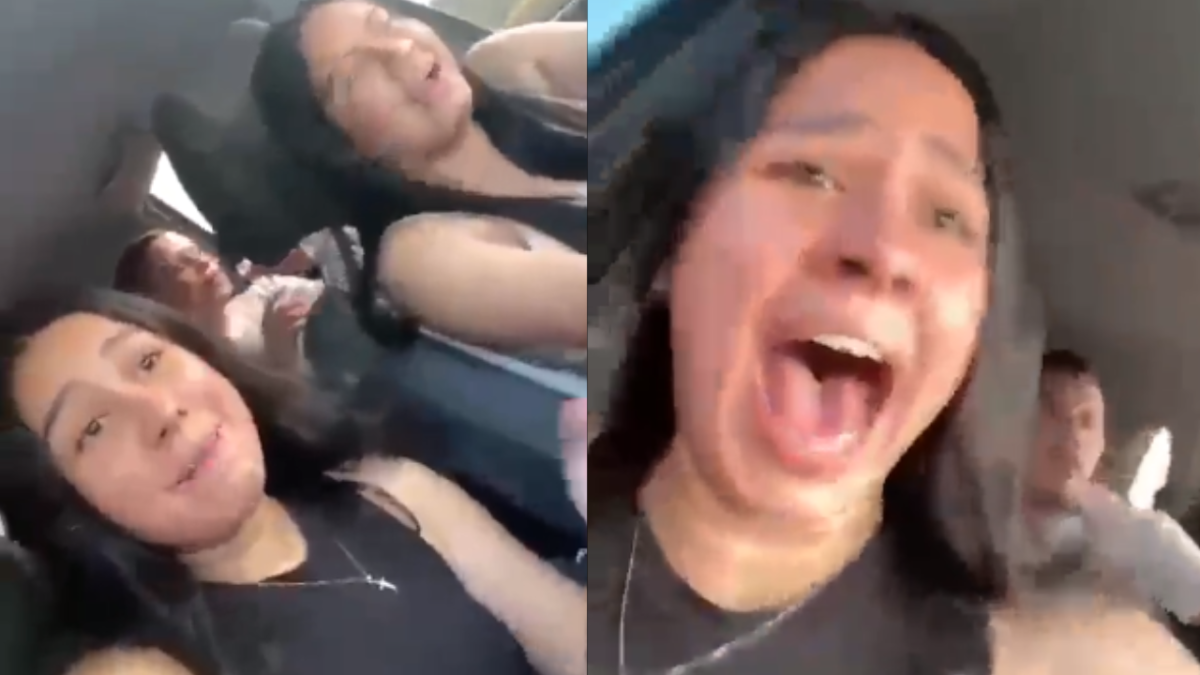Foto:Captura de pantalla|VIDEO: Jóvenes sufren accidente de auto por ir grabando un TikTok
