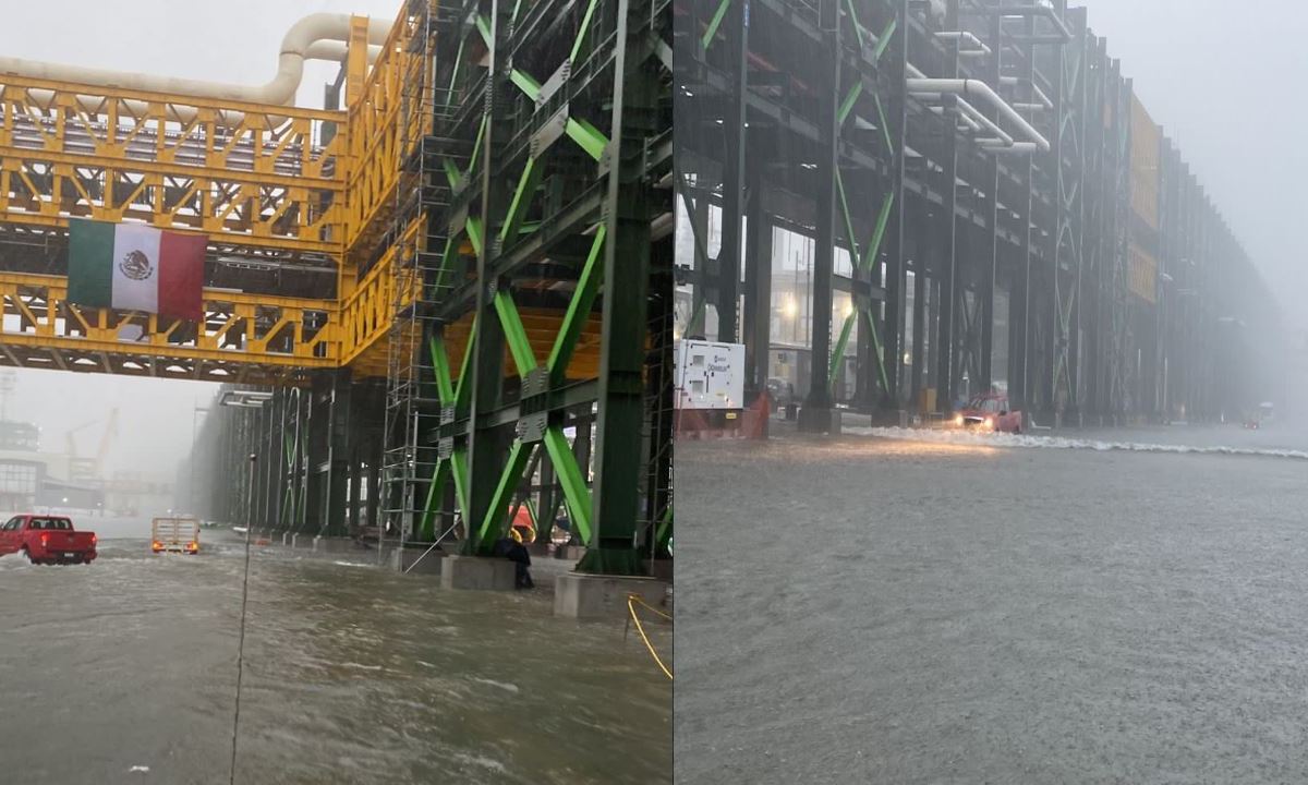 Reportan otra inundación en refinería de Dos Bocas.