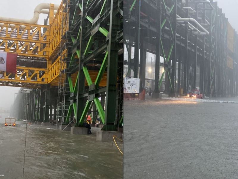 Video: Reportan otra inundación en refinería de Dos Bocas