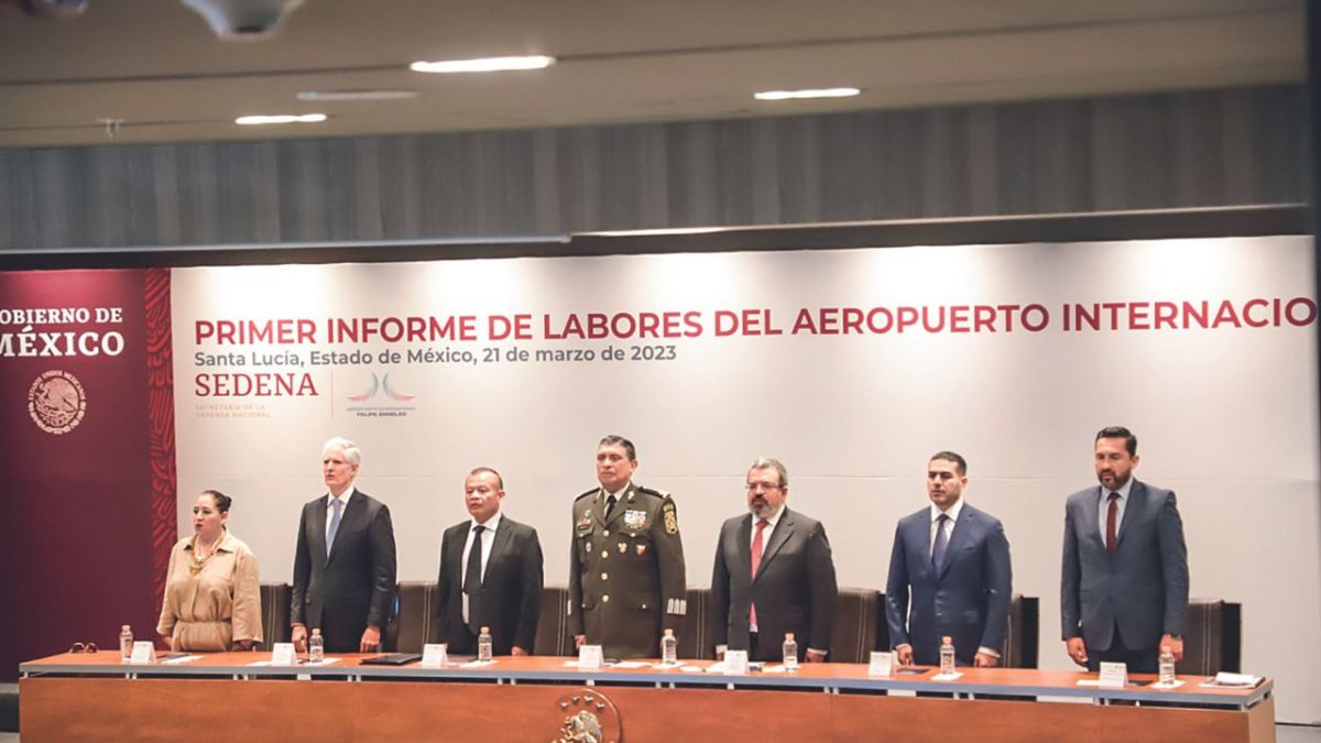 López Obrador fue el gran ausente en la ceremonia con motivo del primer aniversario del AIFA