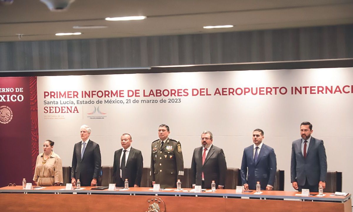 López Obrador fue el gran ausente en la ceremonia con motivo del primer aniversario del AIFA