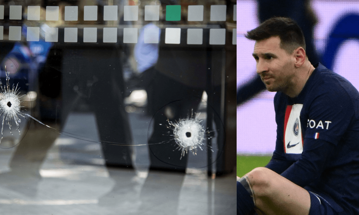 Dos hombres atacaron a balazos el frente de un supermercado propiedad de la familia política del astro Lionel Messi