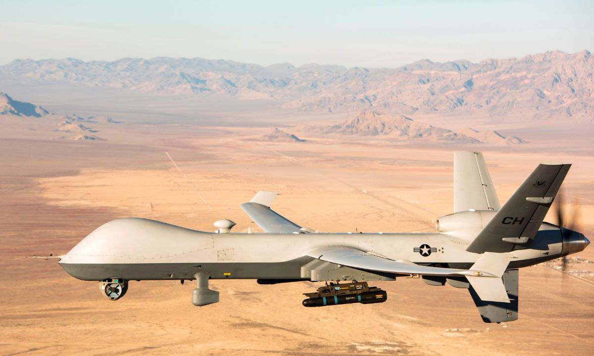 Estados Unidos acusó a la Fuerza Aérea de Rusia de "interceptar y chocar" con un dron estadounidense Reaper