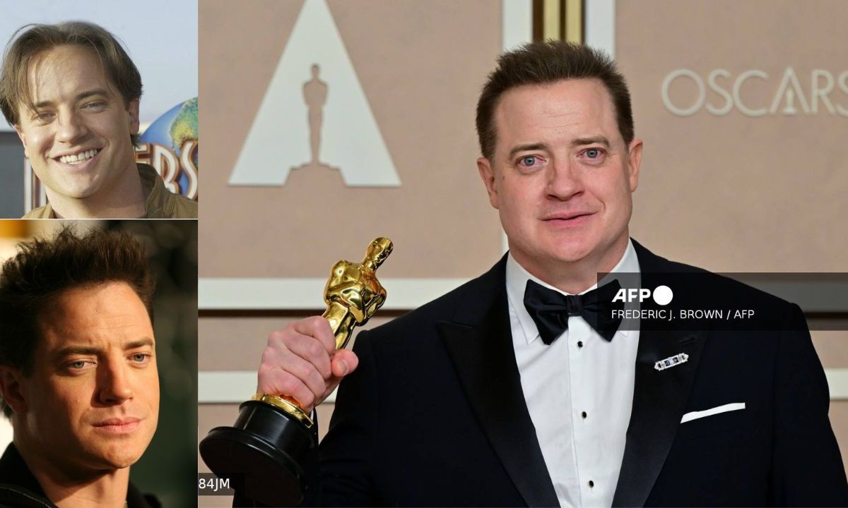 Brendan Fraser selló su regreso a Hollywood al ganar este domingo el Óscar al mejor actor por su interpretación en el drama "La ballena"