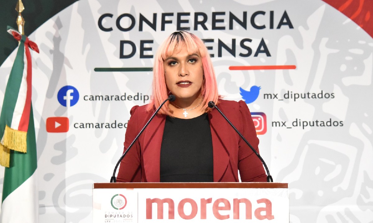 Morena | Diputada trans María Clemente García (Morena).