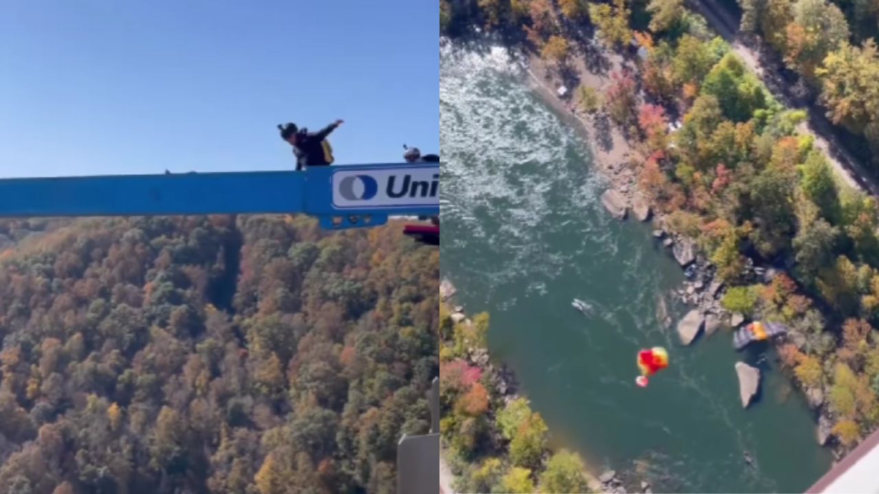 VIDEO: Skydiver suffers an accident during a public demonstration