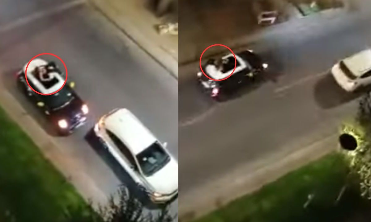 Una mujer venezolana terminó herida tras subirse al techo de su carro para impedir el robo de este en calles de Chile