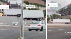 VIDEO: ¡Rápido y furioso Nuevo León! Tráiler se sube a barandal en avenida de Monterrey y se viraliza en TikTok. Noticias en tiempo real