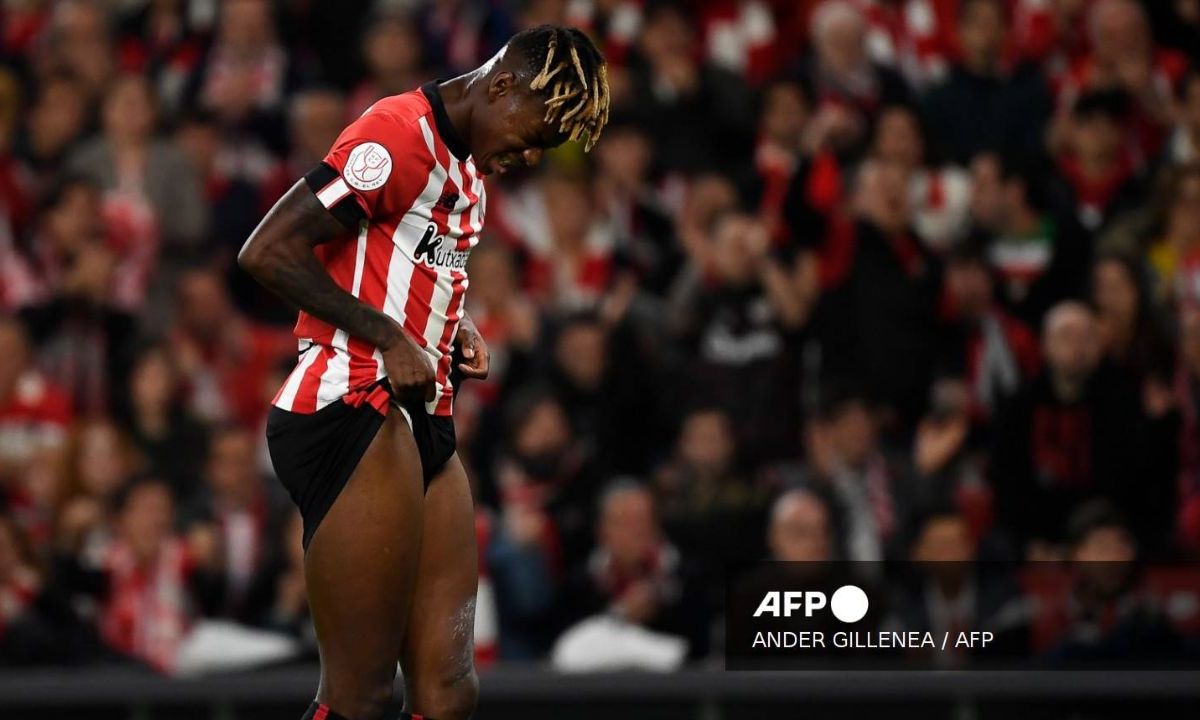 Foto:AFP|Tras ser tundido, el jugador Nico Williams borra sus redes