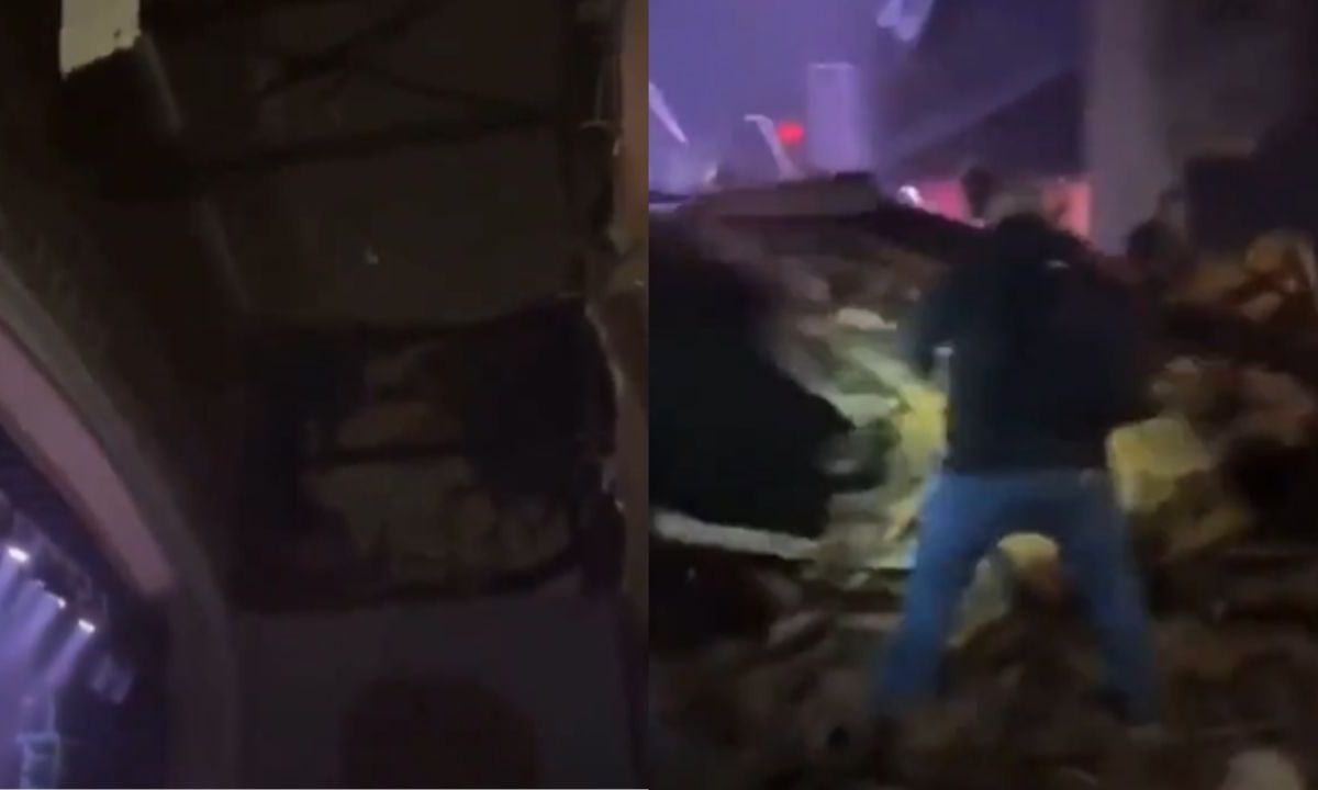 Foto:Captura de pantalla|VIDEO: Colapsa techo en show de metal; hay un muerto y 28 heridos