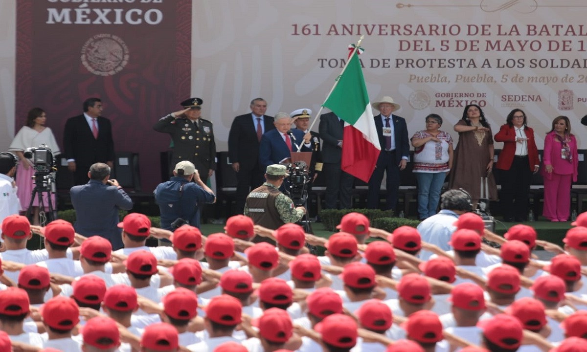Sigue aquí la conmemoración de la Batalla de Puebla encabezada por AMLO.