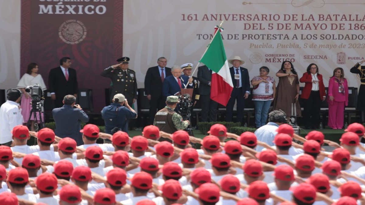Sigue aquí la conmemoración de la Batalla de Puebla encabezada por AMLO.