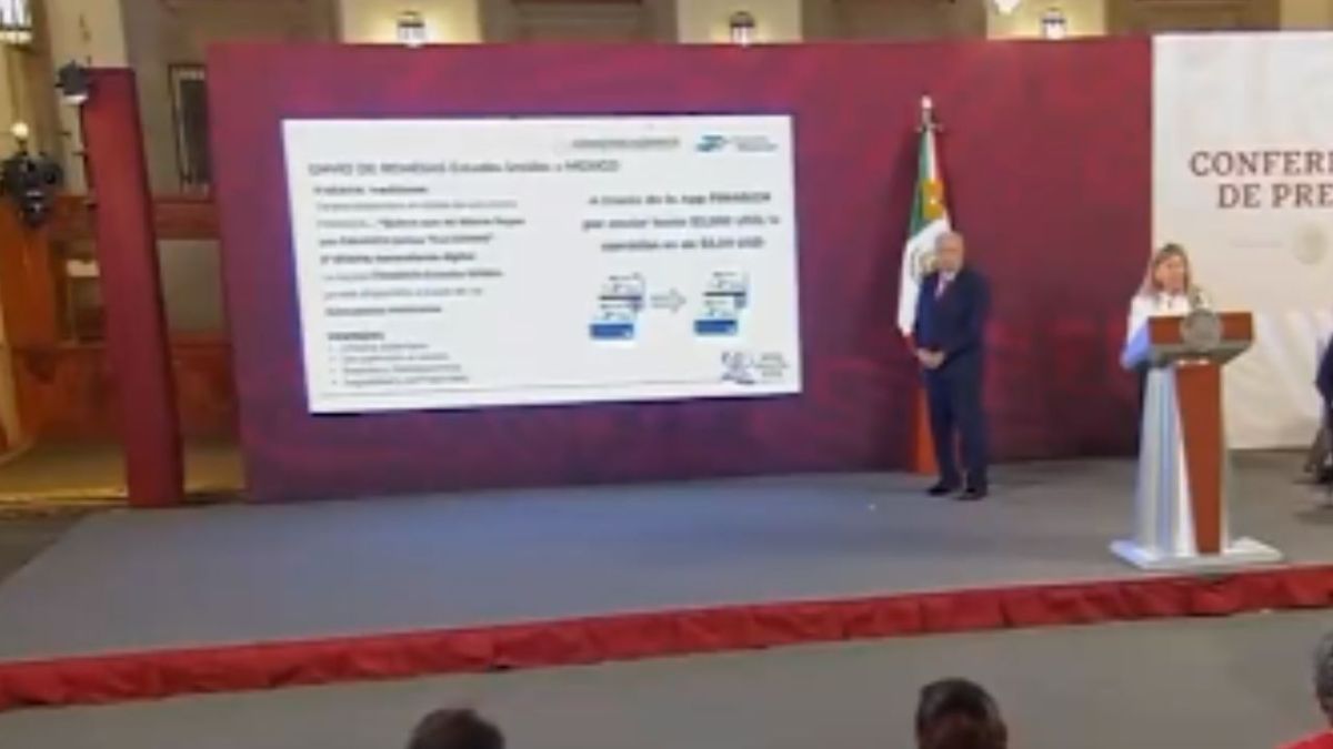 Foto:Captura de pantalla|Gobierno presenta las tarjetas FINABIEN para el envío de remesas de EU a México