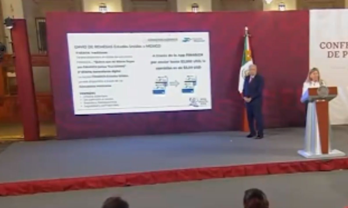 Foto:Captura de pantalla|Gobierno presenta las tarjetas FINABIEN para el envío de remesas de EU a México