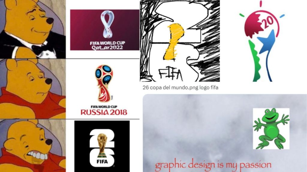 Foto:Redes sociales|¡No les pareció! Usuarios critican el logo Mundial 2026
