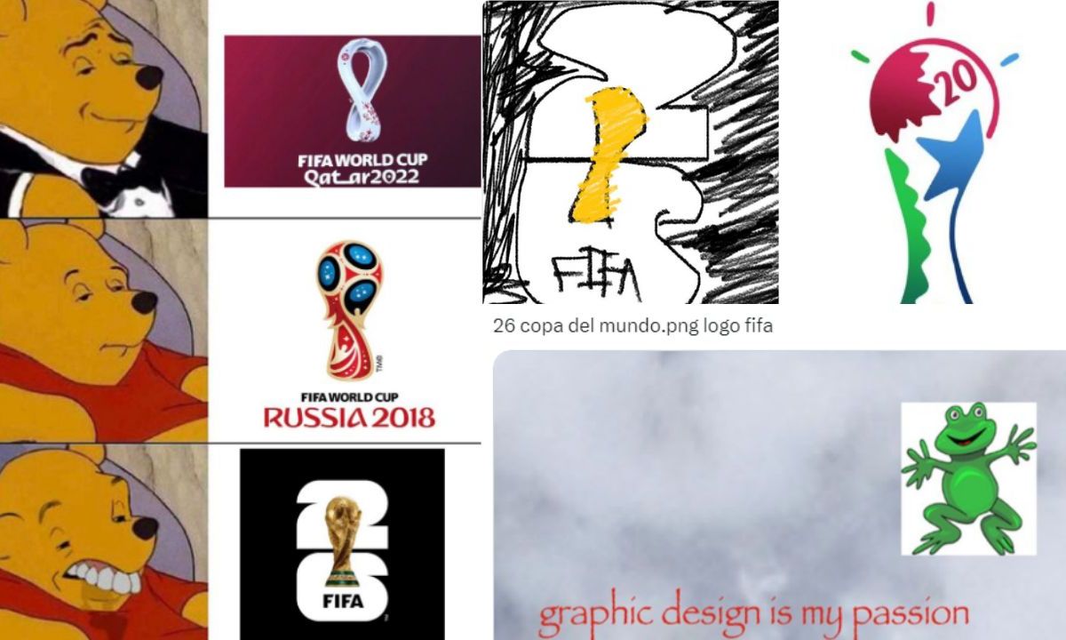Foto:Redes sociales|¡No les pareció! Usuarios critican el logo Mundial 2026