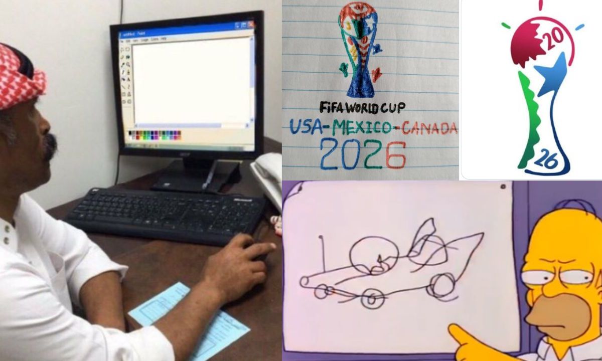 Foto:Redes sociales|¿Te los perdiste? Estos son los mejores memes sobre el logo del Mundial 2026