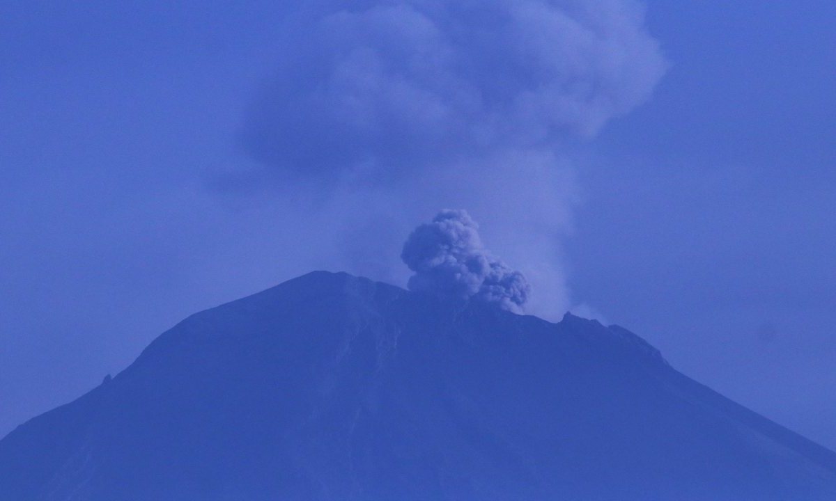 volcán popocatépetl-sin exhalaciones
