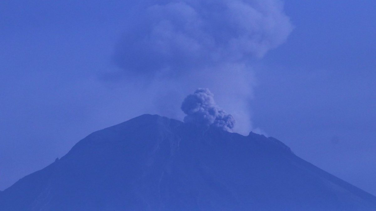 volcán popocatépetl-sin exhalaciones