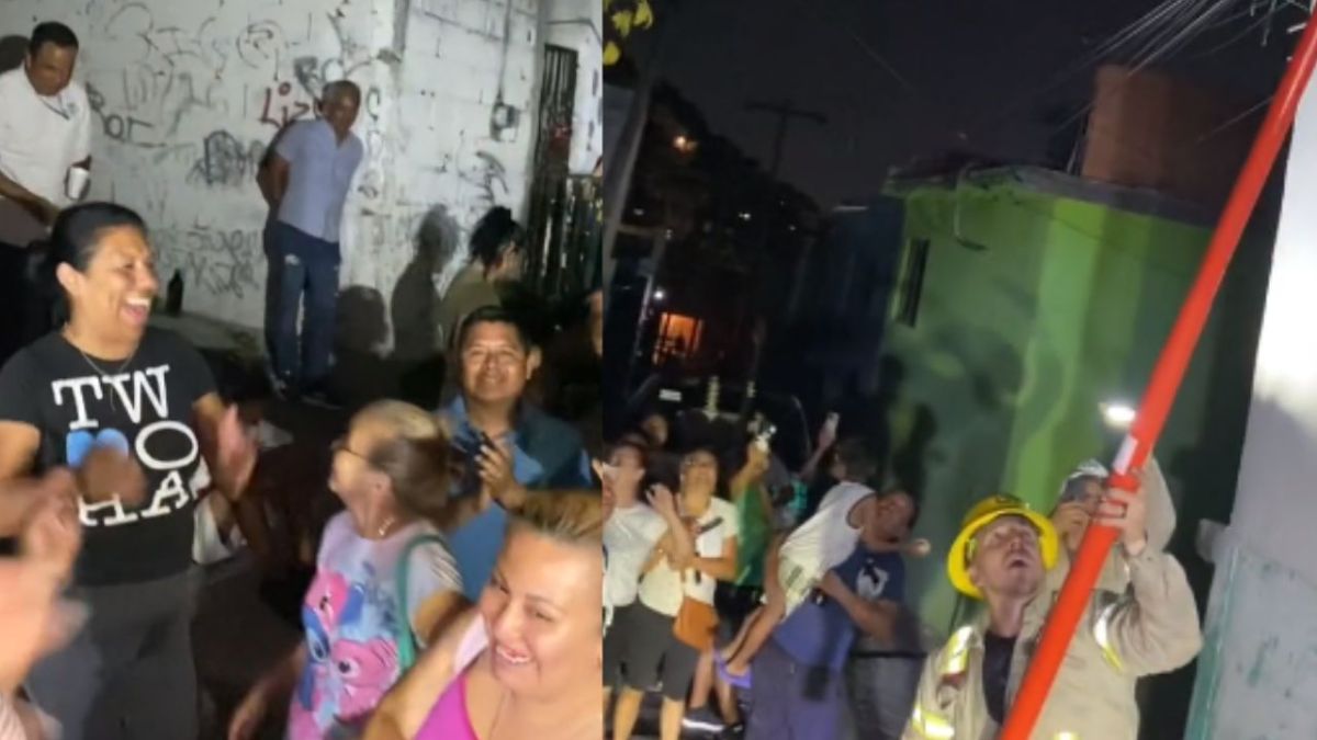 Habitantes de Monterrey se emocionan tras la reconexión del suministro de luz luego de estar varios días sin el servicio