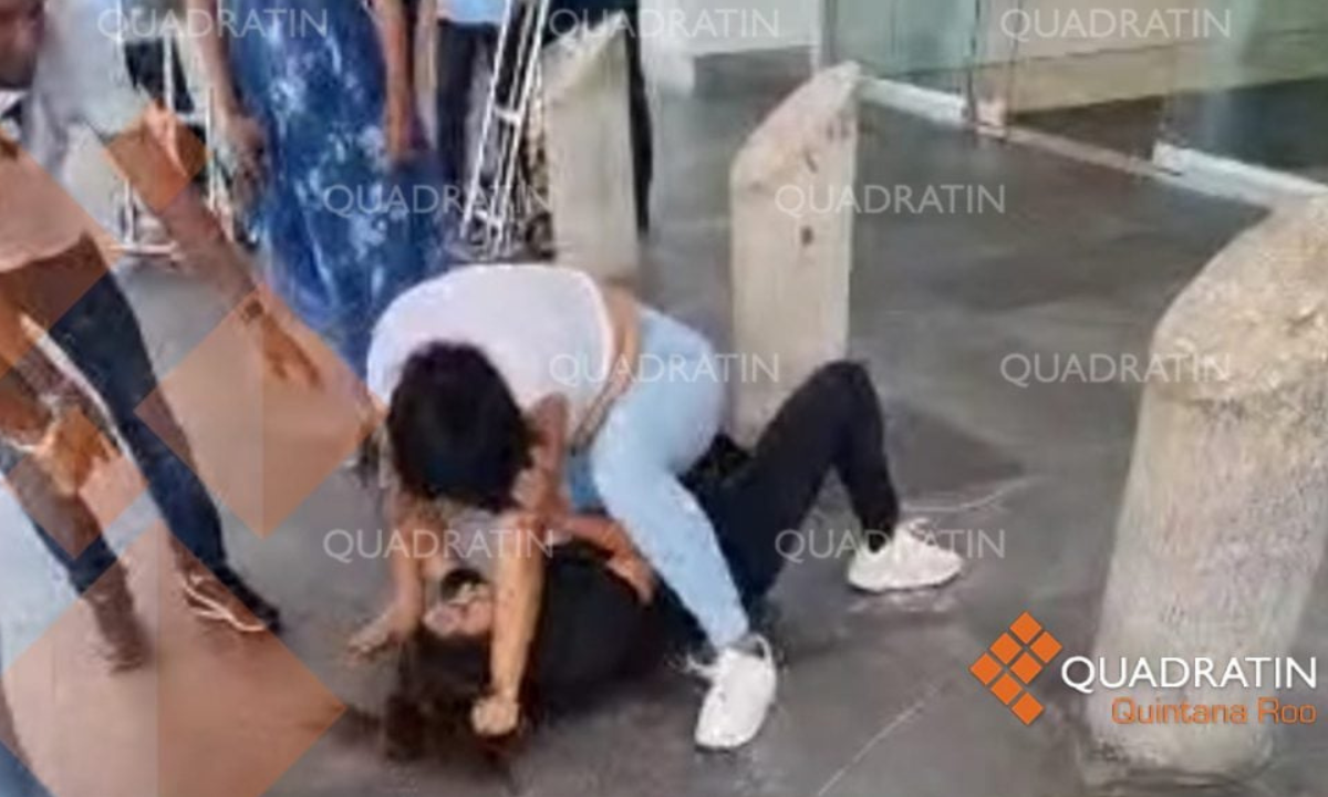 Foto: Quadratín | Se difundieron imágenes de los golpes que hubo en un aeropuerto de Cancún.