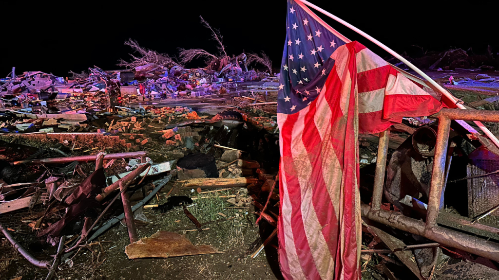 Foto: Especial | Fuertes tormentas que provocaron la caída de granizo y tornados afectaron a los pobladores de Texas.