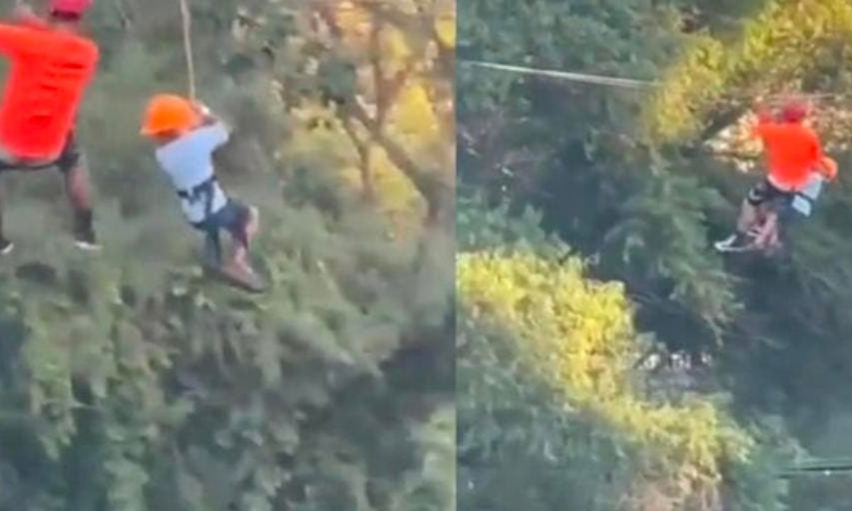 Foto: Especial | Un menor de edad cayó de más de 12 metros de altura en el Parque Fundidora.