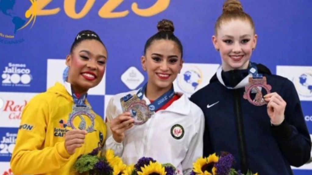 Foto:CONADE|¡Orgullo! Marina Malpica gana oro en el panamericano de Gimnasia Rítmica
