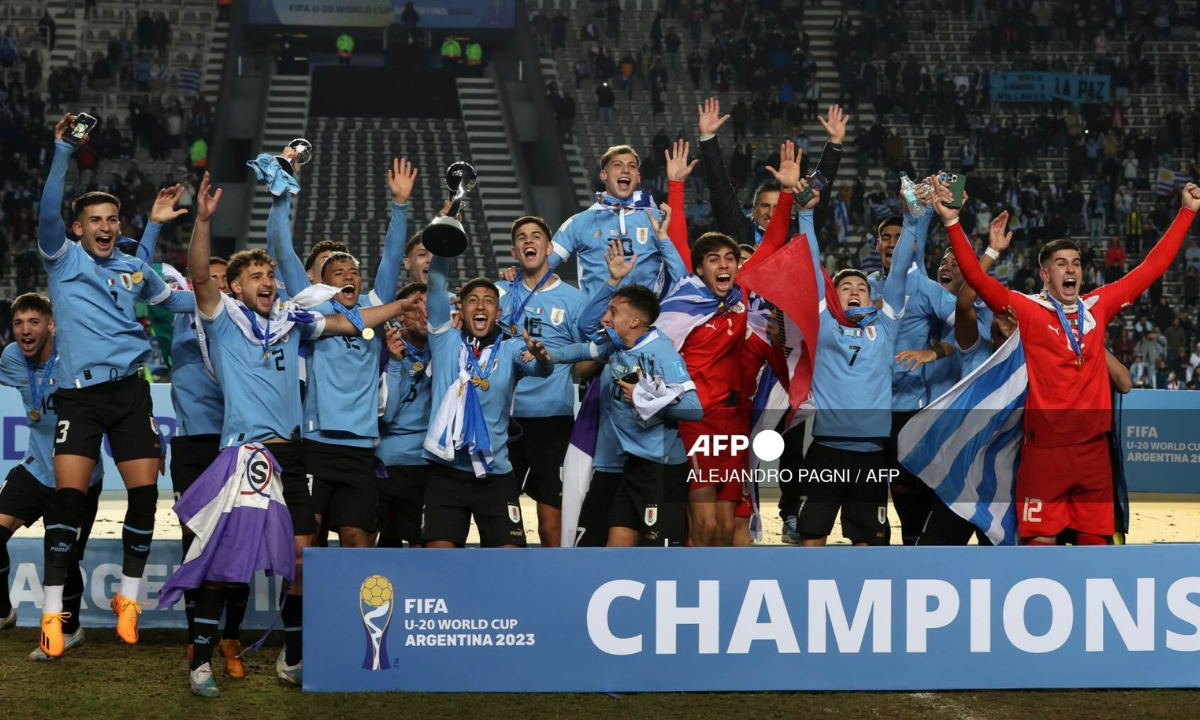 Foto: AFP | Uruguay se proclamó como nuevo campeón del Mundial Sub 20 tras vencer a Italia.