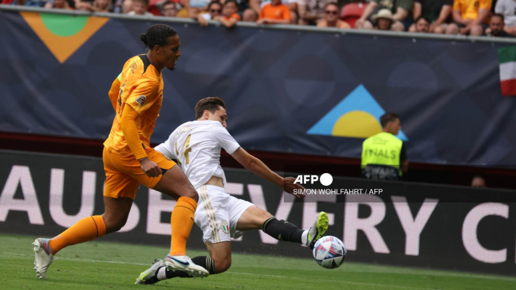 Foto: AFP | Italia venció por marcador de 3 a 2 a Países Bajos y se llevó el tercer lugar de la Nations League de la UEFA.