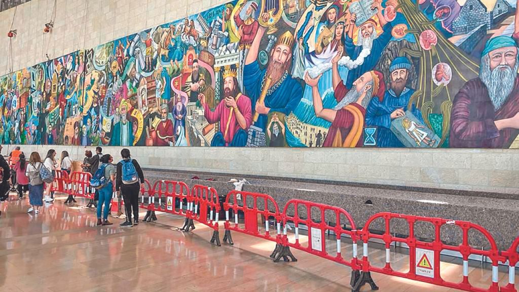 Se llevó a cabo la ceremonia de develación del mural "Am Yisrael Chai", obra del mexicano Julio Carrasco