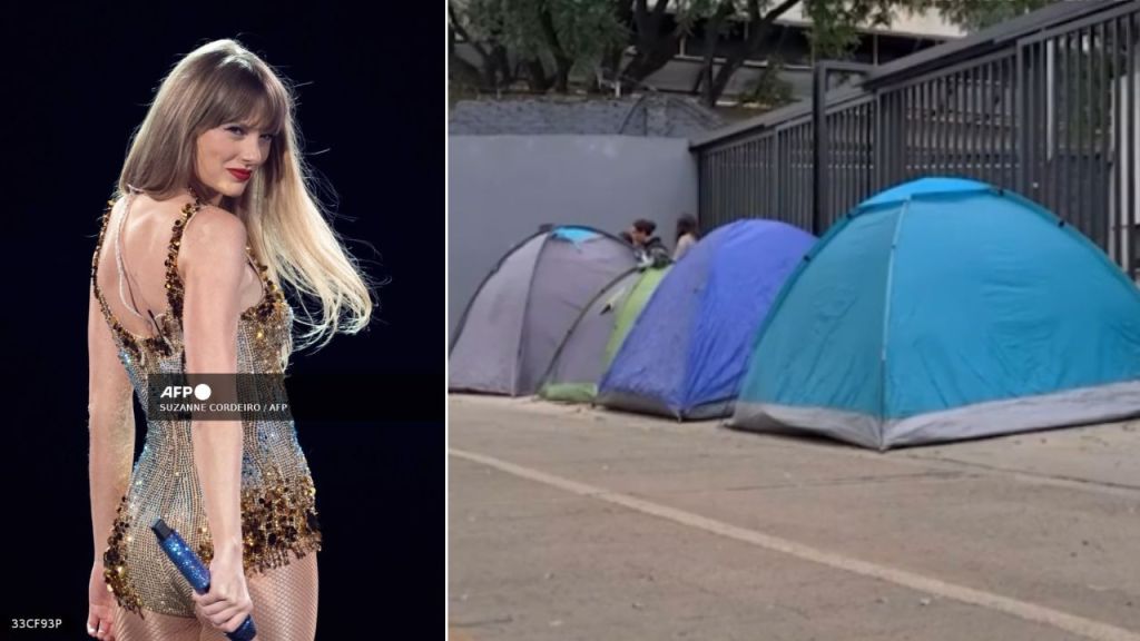 Fans acampan para concierto de Taylor Swift, 5 meses antes del show.