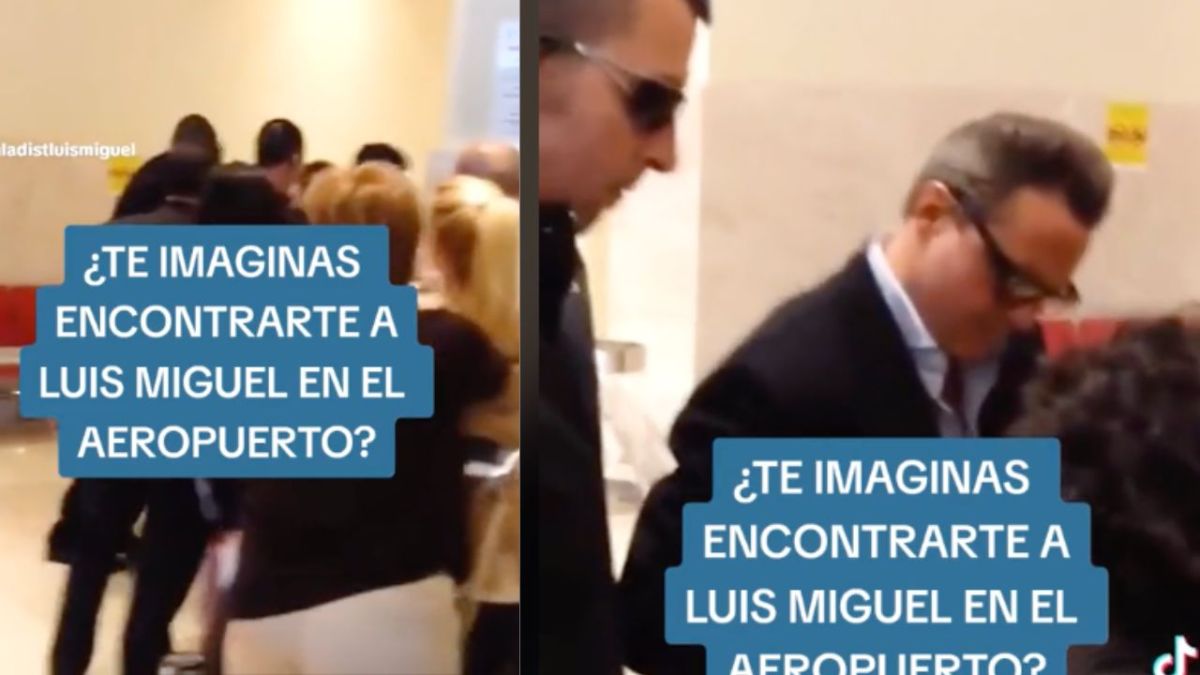 Luis Miguel se tomó fotos y dio autógrafos a fans en el aeropuerto de España