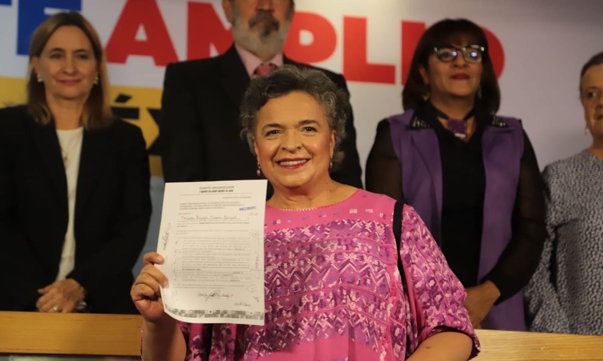 Foto: Valeria Chaparro | Se registra Beatriz Paredes por Frente Amplio por México; "Estoy lista"