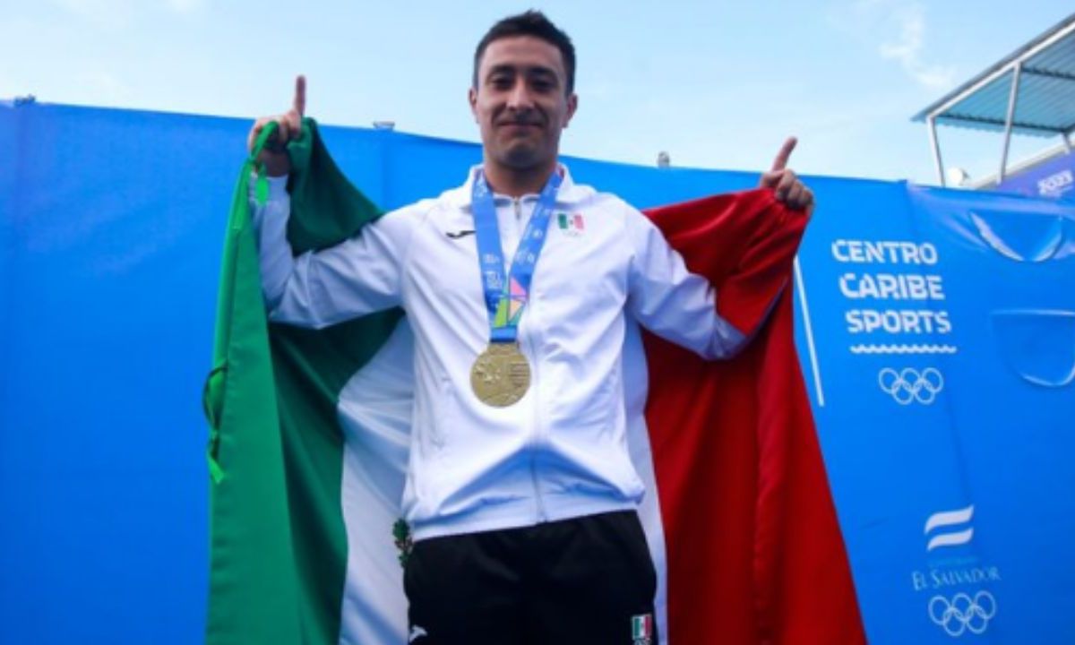 Foto:Twitter/@COM_Mexico|¡Eso! Cae la primera medalla de oro en clavados para México en los Juegos Centroamericanos
