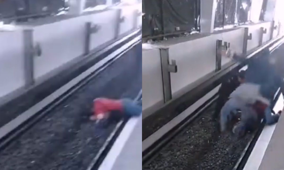 Hombre invidente cae a las vías del Metro en la estación Indios Verdes.