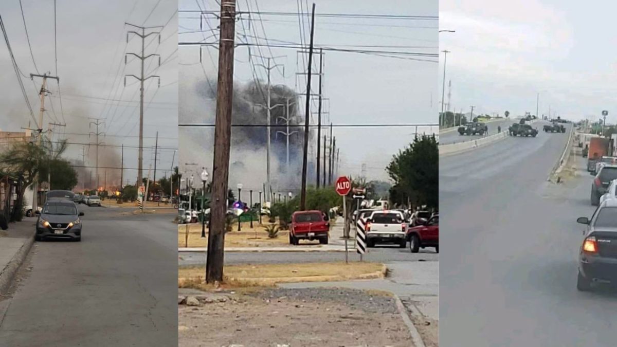Se registran bloqueos y balaceras en Nuevo Laredo, Tamaulipas.