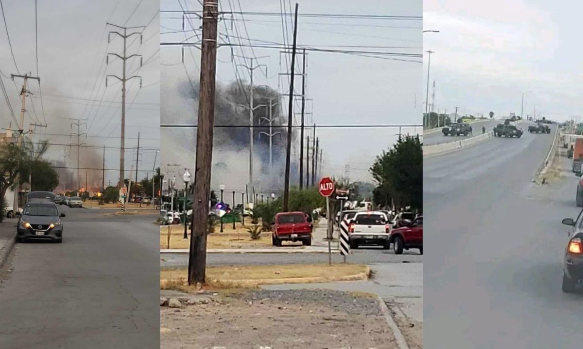 Se registran bloqueos y balaceras en Nuevo Laredo, Tamaulipas.