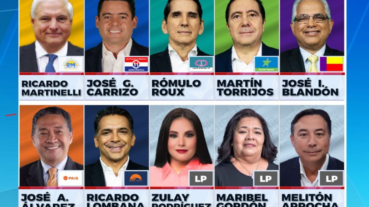 Diez candidatos competirán por la Presidencia de Panamá en 2024