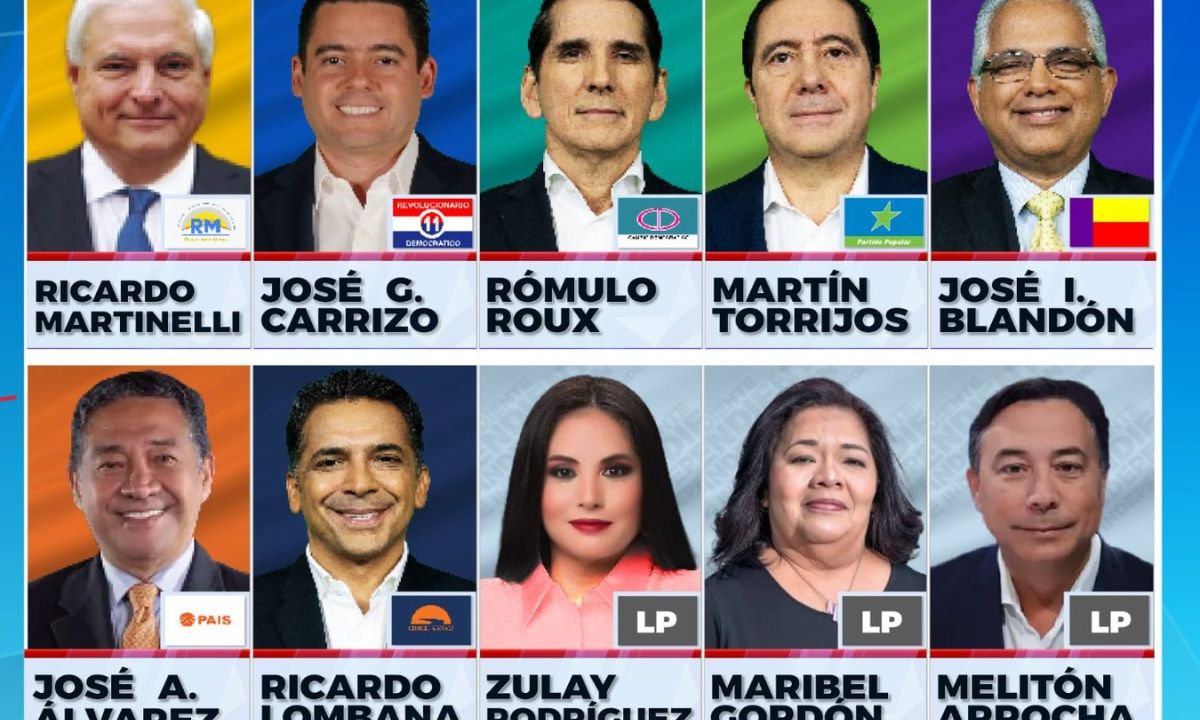 Diez candidatos competirán por la Presidencia de Panamá en 2024