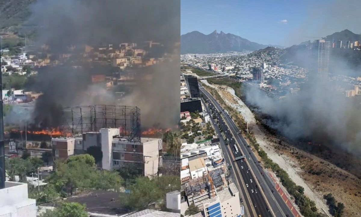 Incendio en Río Santa Catarina fue provocado: Gobierno de Nuevo León